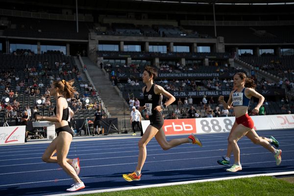 Jasmina Stahl (Hannover 96) waehrend der deutschen Leichtathletik-Meisterschaften im Olympiastadion am 26.06.2022 in Berlin